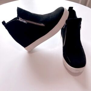 Steve Madden Girls wedge sneakers wedges black